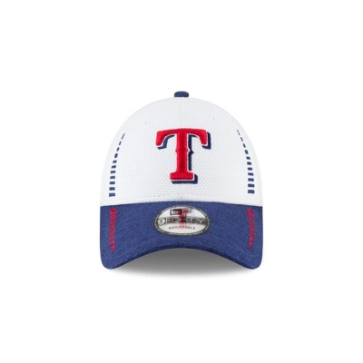 White Texas Rangers Hat - New Era MLB Speed Tech 9FORTY Adjustable Caps USA4310576